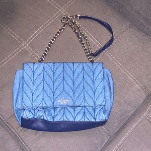 Kate Spade Emelyn Quilted Denim Shoulder Crossbody Bag, Denim
